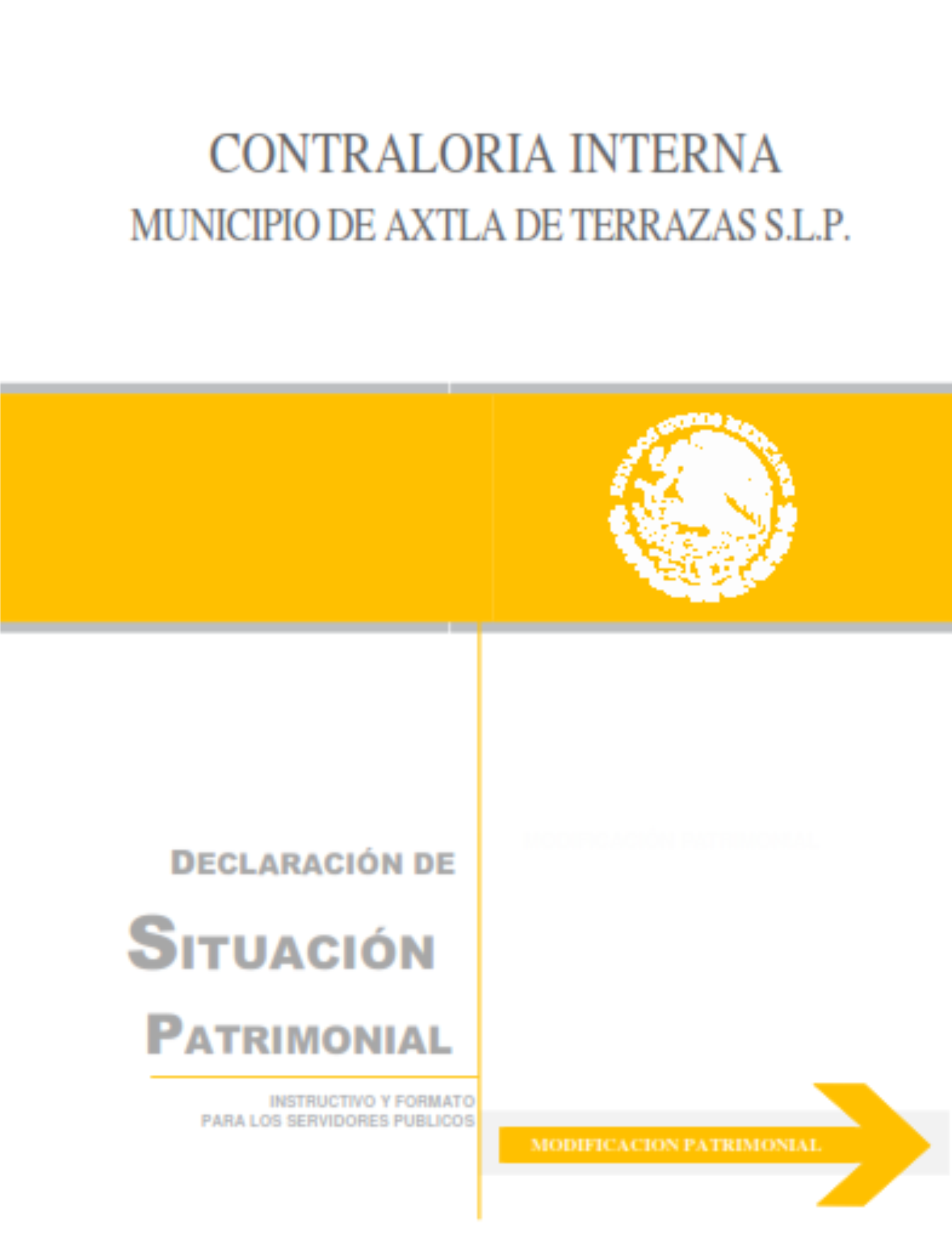 Declaracion Patrimonial Modificaciones
